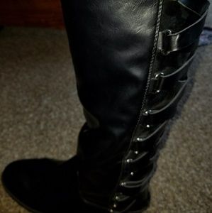 Tall black boots